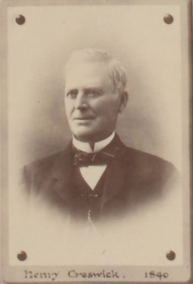 [Henry CRESWICK]